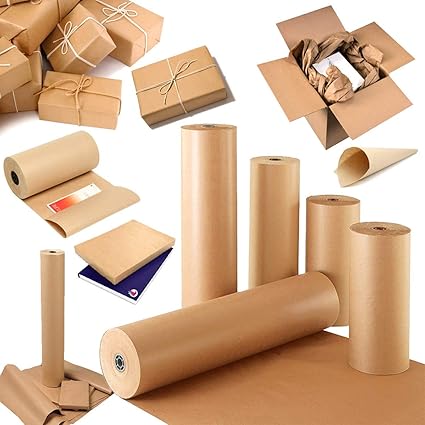 Comtechlogic Cm 1035 Papier Kraft Rouleaux Mise En Carton Papier Kraft Marron Pour Artisanat Emballage Cadeau Mise En Carton Toutes Tailles Et Longueurs Largeur 500mm 400 Meter Roll Amazon Fr Fournitures De Bureau