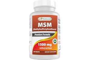 Best Naturals MSM 1500 mg 180 Tablets
