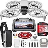 DJI Flip with RC 2 Screen Remote Controller, Follow Me Drone with 4K UHD Camera for Adults, Under 249g, 3-Axis Gimbal Stabilization, Palm Takeoff, 31-Min Flight Time Bundle with Deco Gear Accessories