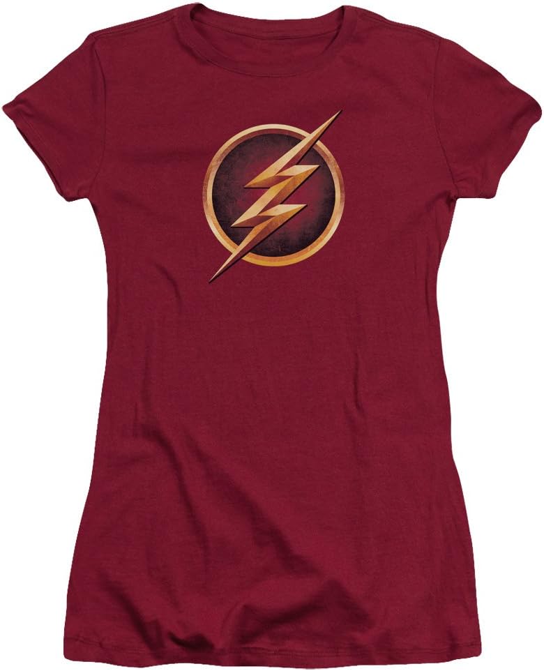 The Flash DC Comics TV Series Flash Chest Logo Juniors Sheer T-Shirt Tee