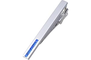 Jonwo Men's Crystal Tie Clip Silver Tone Tie Bar for Gentleman Regular Necktie Tie Clip for Business Anniversary
