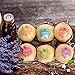 Bath Bombs,6 Organic Essential Oils Bath Bombs Gift Set Lush Fizzies-Best Birthday Gifts for Women,Teen Girls,Mum-Add to Bubble Bath Basket