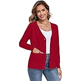 TownCat Womens Cardigans Sweater with Pocket Button Down, 2026 Spring Fall Knit Oversized Cardigan Sweaters Long Sleeve