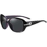 Azoxus Polarized Retro Sunglasses Women Trendy Rectangle Elegant Sun Glasses UV Protection Big Shades