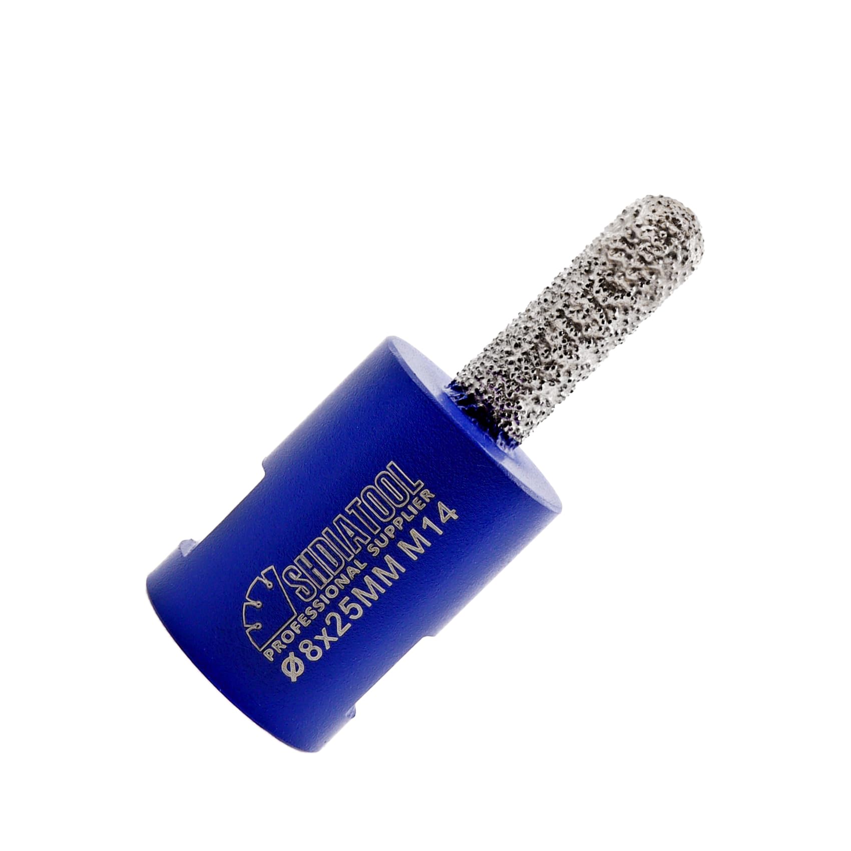 SHDIATOOL Diamond Mortar Raking Bit - 8 mm x 25 mm, M14 Thread Diamond Mortar Cutter for Old Mortar, Blown, Damaged Brick or Natural Stone Removal