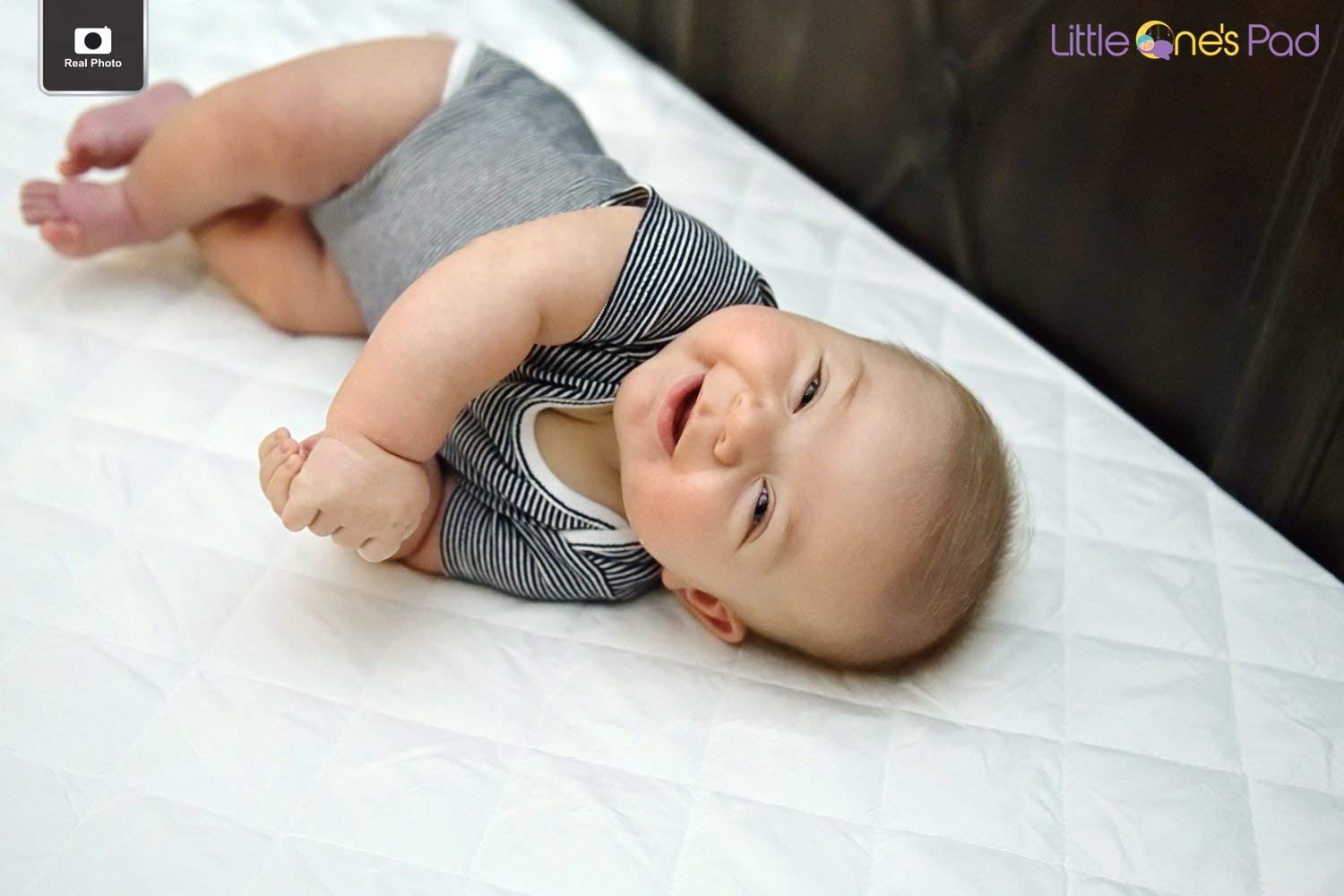 Little One's Pad Pack N Play Waterproof Mattress Cover - 27" X 39" - Fits Most Pack and Plays, Playards and Foldable Mattresses - Fitted, Comfy and Soft Mini Crib Mattress Protector : Baby