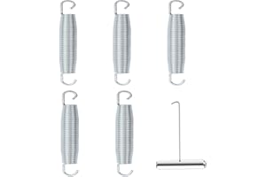 Ecjiuyi 5 Pack 5.5 Inch Replacement Trampoline Springs Heavy Duty Stainless Steel Spring Tools Accessories