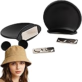 Magnetic Mouse Ears for Hats, Removable Magnet Mini Ear for Cap, Interchangeable Mouse Ears for Baseball Hat, Any Hat, Clip-On Hat Accessory, Lightweight, Theme Park Gifts, Adults and Kids