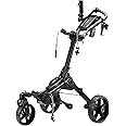KVV Electric Golf Push Cart with Remote Control, Smallest Folding Size, Suitable for All Terrains, Lightweight and Super Compact Electric Golf Cart