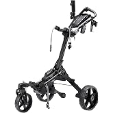 KVV Electric Golf Push Cart with Remote Control, Super Compact and Lightweight Electric Golf Cart,Smallest Folding Size Electric Golf Cart, Suitable for All Terrains, and （Charcoal）