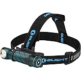 OLIGHT Perun 2 LED Headlamp 2500 Lumens Rechargeable, Multi-Functional Right Angle MCC Waterproof Flashlight with Headband, Perfect for Night Camping, Hiking, Hunting (Dream Blue)