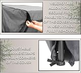 Barlborough Garden Swing Cover 3 Seater Waterproof Charcoal 210x170x125cm view 5