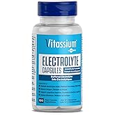 Vitassium Electrolyte Capsules, Electrolytes for The Management of POTS and High Sodium Diets (500mg Sodium - 100mg Potassium