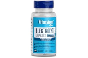 Vitassium Electrolyte Capsules, Electrolytes for The Management of POTS and High Sodium Diets (500mg Sodium - 100mg Potassium