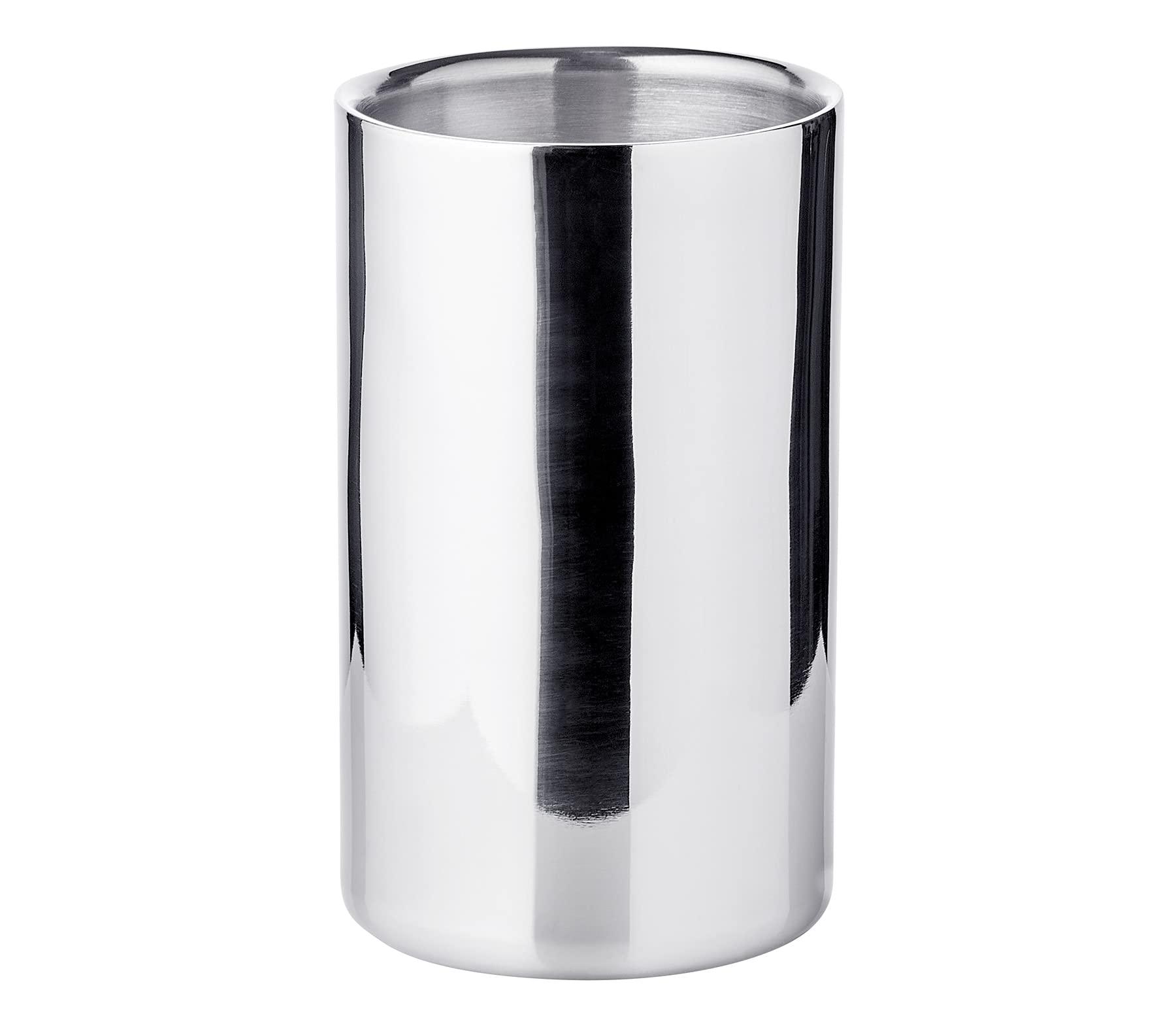 EDZARD Nebraska Bottle Chiller, Stainless Steel, Polished, Double-Walled, Diameter 4,7 in, Height 7,9 in