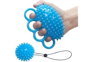 BERFEA Hand Exerciser Ball Finger Squeeze Therapy Grip Strengthener Trainer Stress Relief Ball for Improve Flexibility Relieve Finger and Wrist, for Rehab, Arthritis, Carpal Tunnel