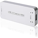 DIGITNOW Game Capture / HD Video Capture Dongle,HDMI To USB 3.0 Live Streaming Game Recorder Device for PS4 Xbox One 360, Full HD 1080p 60FPS,Drive-Free Compatible with Linux /Mac OS/ windows10/7/xp