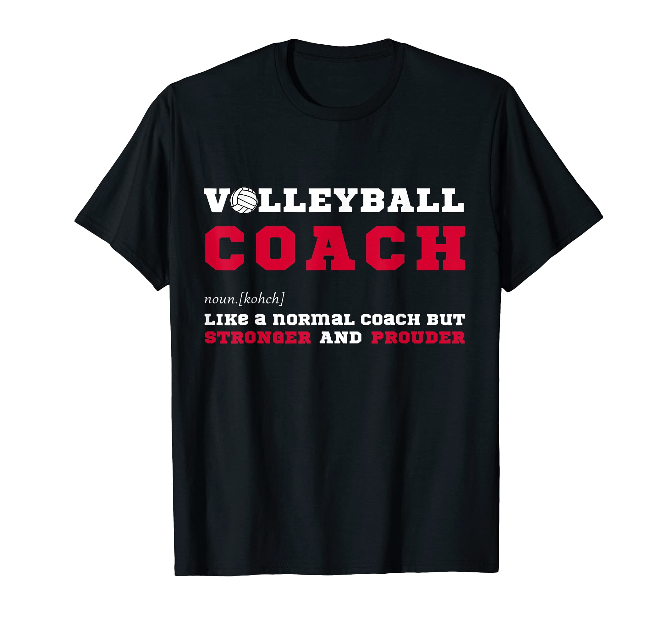 Volleyball Coach Fun Sport Coaching Definition T-Shirt