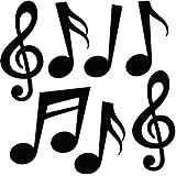 40 Pieces Music Notes Cutouts Musical Notes Silhouette for Music Concert Theme Party Birthday Party Baby Shower School Bullet