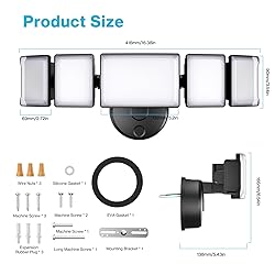 Olafus 130W Flood Light Outdoor, Switch Controlled
