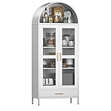 VEXPOR 73In Tall Metal Arched Cabinet, Display