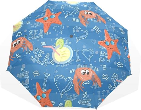 Amazon Luyisi 折り畳み傘 軽量 手動開閉 海洋生物 絵文字柄 ヒトデ 蟹 レディース 梅雨対策 耐風撥水 収納ポーチ付き Luyisi 折りたたみ傘 通販 Amazon Luyisi 折り畳み傘 軽量 手動開閉 海洋生物 絵文字柄 ヒトデ 蟹 レディース 梅雨対策 耐風撥水 収納ポーチ付き Luyisi 折りたたみ傘 通販