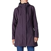 Outdoor Ventures Women's Lightweight Waterproof Fleece Lined Hooded Softshell Rain Jacket, Warm Windbreaker Long Coat