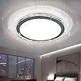 DLLT 13 Inch Flush Mount Ceiling Light Fixture, Round LED Disk Light, 22W (180W Equivalent), Cool White, 6000K Modren Surface Mount Light for Closet, Hallway, Kitchen, Bedroom, Basements