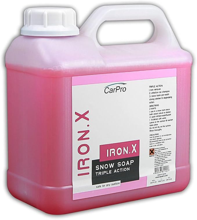 Iron X Snow Soap Triple Action 4 Litre Snow Foam Gel Shampoo
