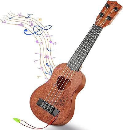 TODARRUN Kids Toy Musical Ukulele Guitar 4 Strings Mini Classic Instrument