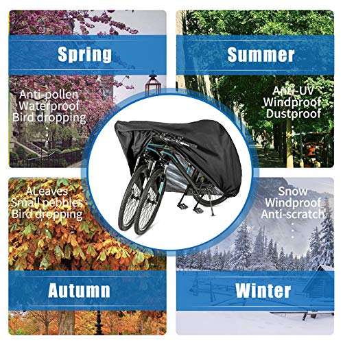 image for GES Bike Cover for 2 or 3 Bikes, XL Waterproof Outdoor Bicycle Cover O
