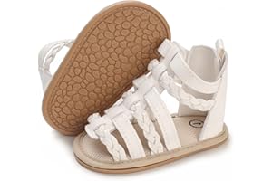 E-FAK Infant Baby Girls Sandals Summer Crib PU Leather Bowknot Soft Anti-Slip Rubber Sole Toddler First Walkers Shoes