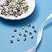Pandahall 500pcs Mixed Style Iron Crimp Beads Covers Round Crimp Cover Clamp Tips Knot Cover Metal DIY Jewelry Findings 5mm