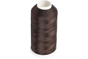 ANMINY Bonded Nylon N66 Sewing Thread 700 Yards Size #138 T135 420D/3 for Leather Denim Hand Machine Craft Shoe Bag Repairing Extra Strong Heavy Duty High Temperature Resistant Waterproof - Dark Brown