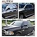 AUTEX 4Pcs Tape On Window Visor Deflector Compatible with Dodge Ram 1500 Crew Cab 2009-2010/2500 3500 Crew Cab & Mega Cab 2010 Compatible with Ram 1500 Crew Cab/2500 3500 Crew Cab&Mega Cab 2011-2018