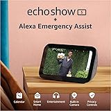 All-new Echo Show 5 (3rd Gen, 2023 release) + Alexa Emergency Monthly (auto-renewal) | Smart display with deeper bass and cle