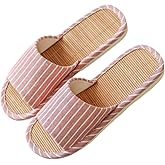 SKYTRAX COMF Odor-resistant Japanese Bamboo House Slippers for Sweaty Feet for Summer Cooling Slippers with Non-slip Soft Sole for Tatami and Indoor Easy to Clean