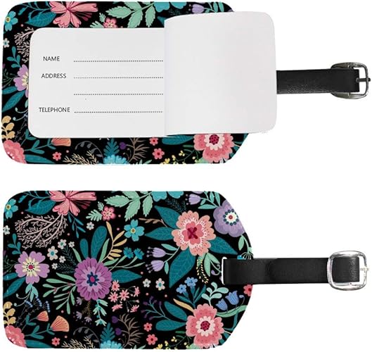 Amazon Co Jp ネームタグ 荷物タグ 明るく カラフル 花 荷札 出張 旅行 1枚入り スーツケース 名入れ キャラクター 紛失防止 目印 安全 便利 レザー 耐久性 個性的 防水 機能 人気 シューズ バッグ