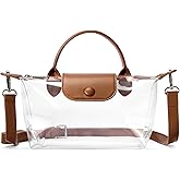 BOSTANTEN Clear Bag for Stadium Approved Small Crossbody Purse Handbags for Concerts Sports Events