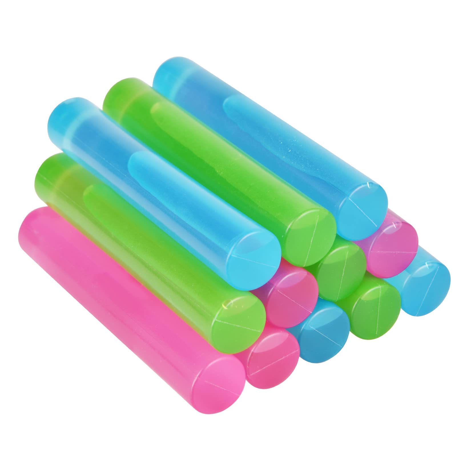 Photo 1 of 12 Pack Reusable Ice Cubes for Drinks, Quick Freeze Reusable Water Bottle Ice Stick BPA Free, Washable Plastic Ice Cubes for Whiskey, Wine, Coffee (Multicolor)