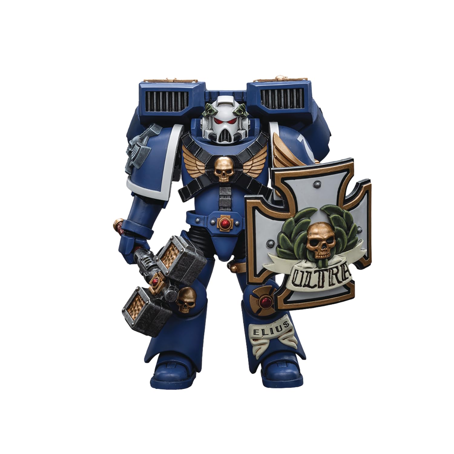 JoyToy Bloomage Tech - Warhammer 40K - Ultramarines Vanguard Vet Thunder Hammer & Storm Shield 1/18 Af