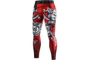 LAFROI Men's Quick Dry Cool Compression Fit Tights Leggings Waistband-YSK08