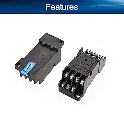 Heyiarbeit 5Pcs PYF14A 14-Pin DIN Rail Mounted