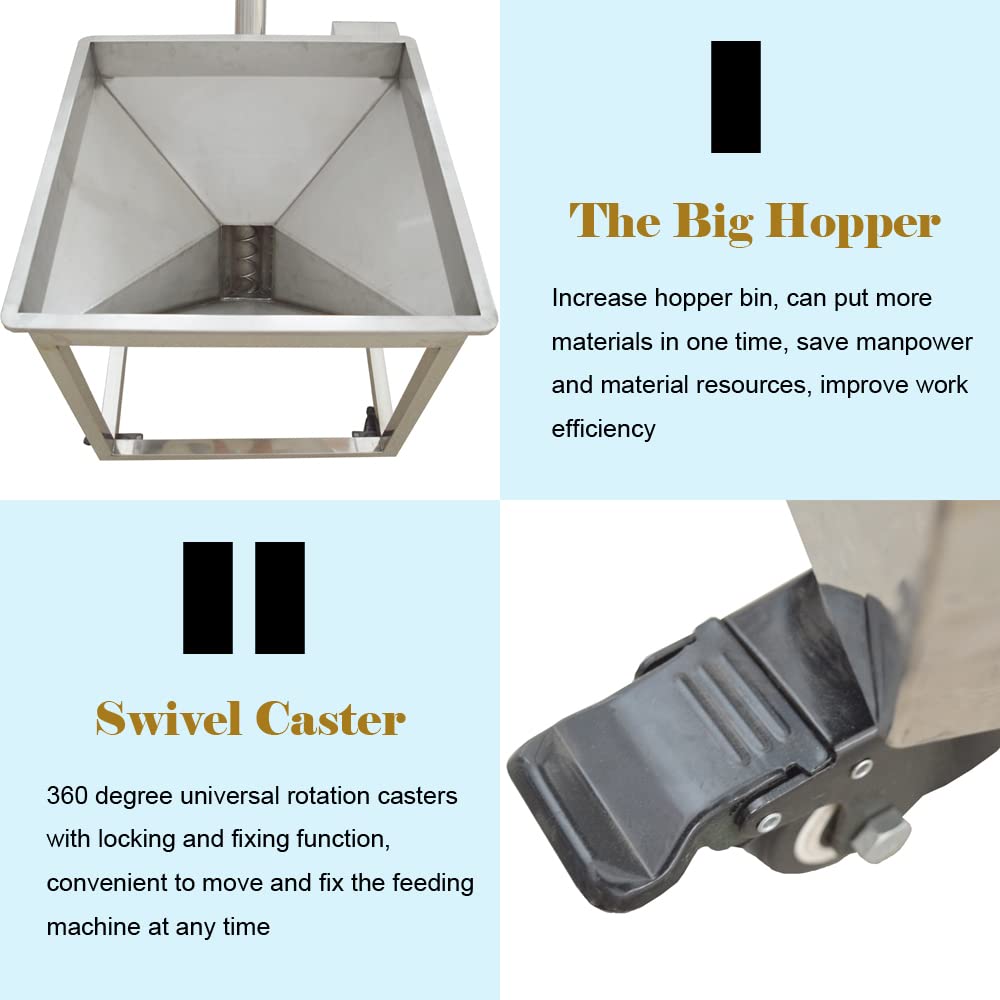 Mua INTBUYING Incline Auger Screw Conveyor Industrial Helical Hopper ...