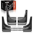 A-Premium Set of 4PCS Mud Flaps Splash Guards Mudguards Mudflaps Compatible with Chevrolet Avalanche, Silverado, Suburban, Tahoe 01-06 & GMC Sierra, Yukon 00-06, fits for Fender Flares, Front & Rear