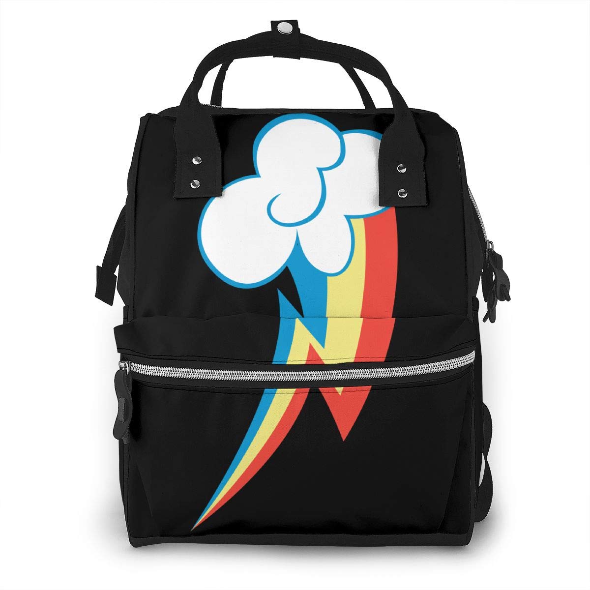 Rainbow Dash Large Capacity Diaper Tote Nappy Bag Mummy Backpack for Baby Care