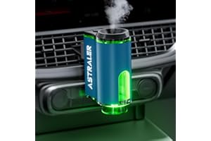 Smart Car Air Freshener Diffuser – Auto On/Off Aromatherapy Diffuse with 3 Scent Modes, USB Rechargeable, Vent Clip, Long-Las