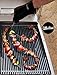 All-in-1 18-Piece Barbecue Grill Smoker Accessories Set: 2 Meat Shredder Claws / Forks, 2 Silicone Gloves, 2 Grill Mats, 2 Flexible Skewers, Thermometer, Basting Brush, Marinade Injector, Burger Press