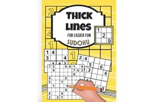 Low Vision Sudoku For Seniors, Adults and Teens | Brain Games: Large Print | Easy, Medium, Hard Sudoku Puzzles with Solutions
