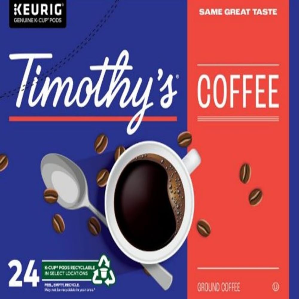 Timothy's World Coffee German Chocolate Cake K-cup for Keurig Brewers, 96 Count Image